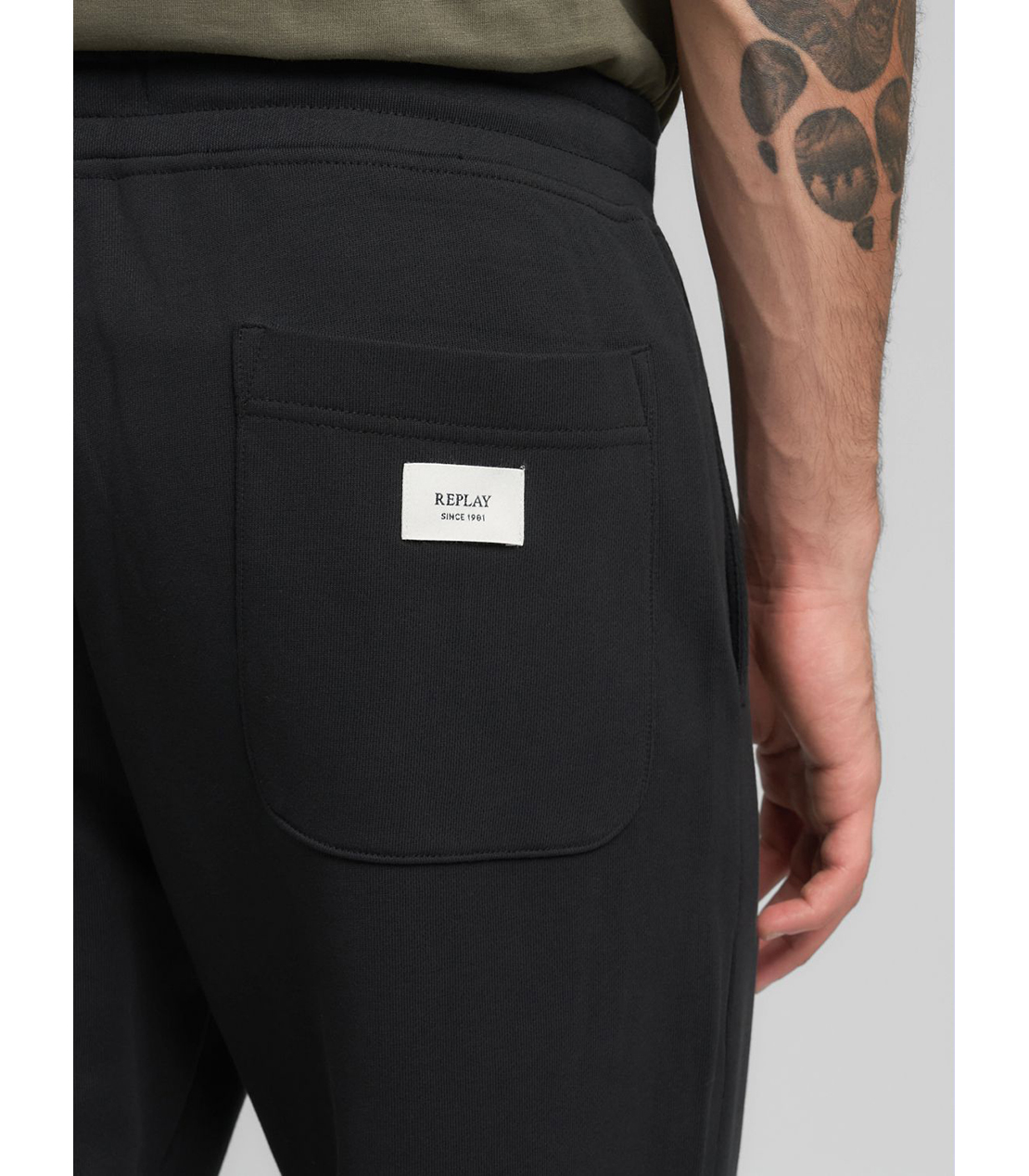 レギュラーフィットコットンテリージョガーパンツ（セットアップ） 詳細画像 ブラック 7